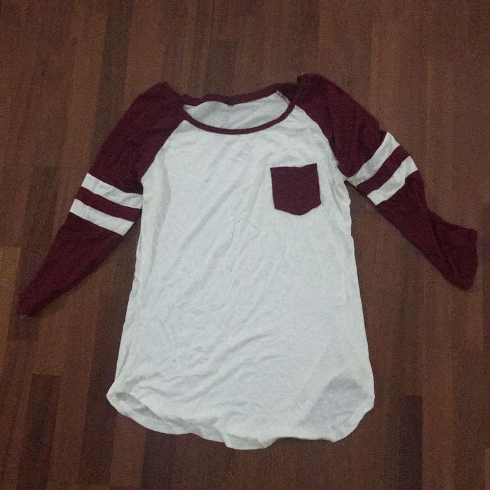 Half sleeve baseball T